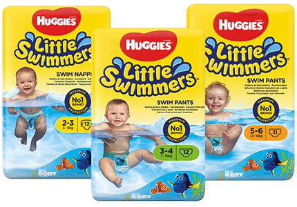 3 packs of huggies little swimmers